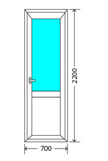 Балконный блок: дверь KBE Эталон 58 Жуковский
